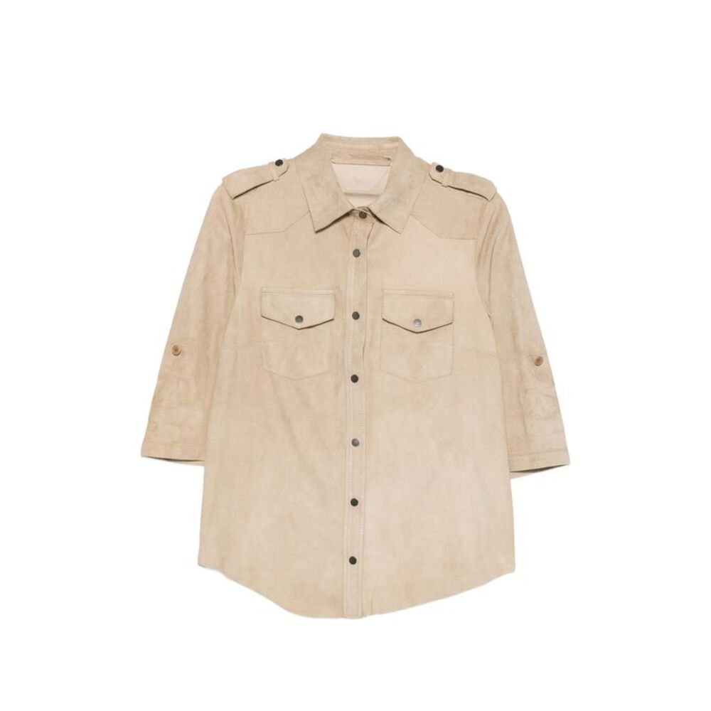 Santoro Neutrals Jackets - Leather Jackets Women